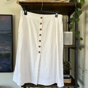 Universal Thread Skirt Button Down White